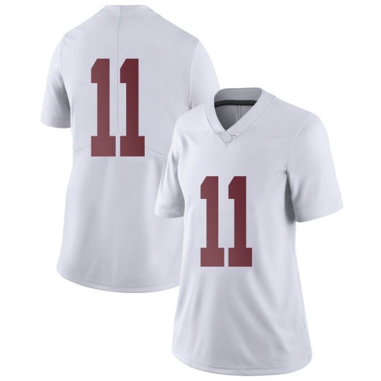 Alabama Crimson Tide Women's Traeshon Holden #11 No Name White NCAA Nike Authentic Stitched College Football Jersey GW16S12CT